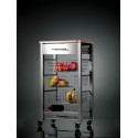 Rolling kitchen cart with storage