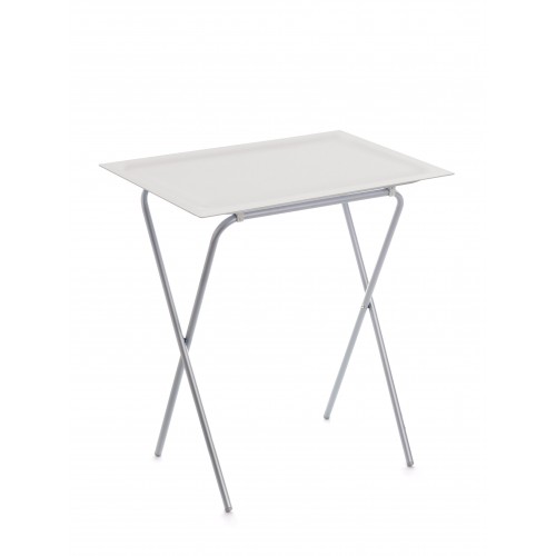 Table d'appoint pliable blanche