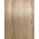 Detail view of the elm wood laminate top of the ONDA ALTO kitchen cart – elegant, durable, and easy to clean.