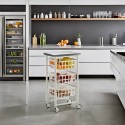 white kitchen cart