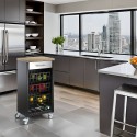 black metal kitchen cart