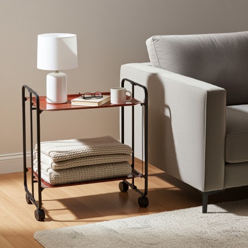 Modern 2-Tier Folding Bar & Kitchen...