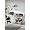Carro OSLO en un despacho en casa – mueble multifuncional para impresora, libros y accesorios