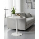 SKANDY white end table for living room next to couch