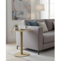 SKANDY sand end table next to couch with books and coffee