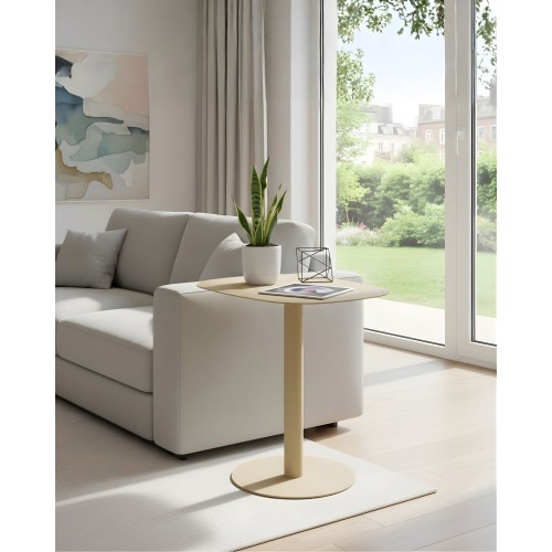 SKANDY sand end table next to couch