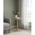 SKANDY sand side table beside armchair