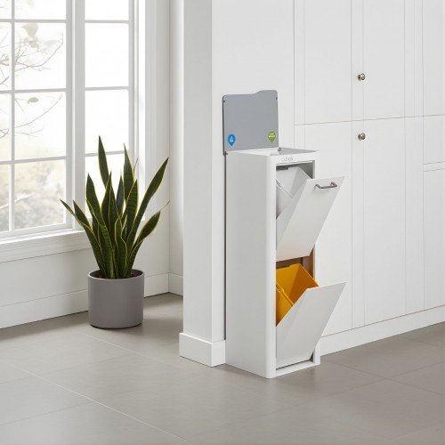 Trash Can with Recycling Bin Combo,...