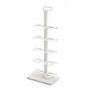 TIDY White 5-Tier Narrow Shoe Rack by DON HIERRO – Metal Organizer for 5 Pairs, Compact & Stylish