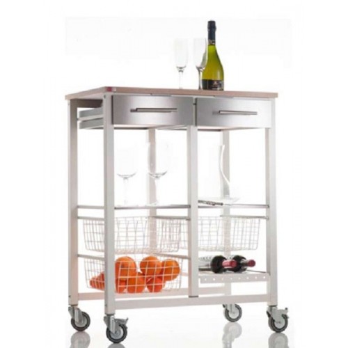 Kitchen Storage Rolling Cart